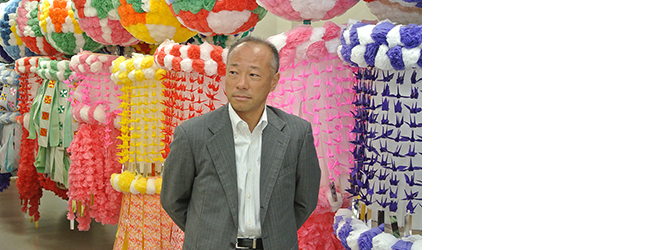 鳴海屋紙商事本部長の鳴海幸一郎氏