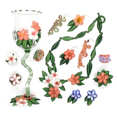 専用 Inoya Makiko イノヤマキコ ガラス リング 11号 美品【inoya makiko】リング