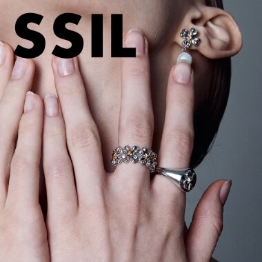 韓国人気ブランドツイストボールドリング / シルバー / SSIL