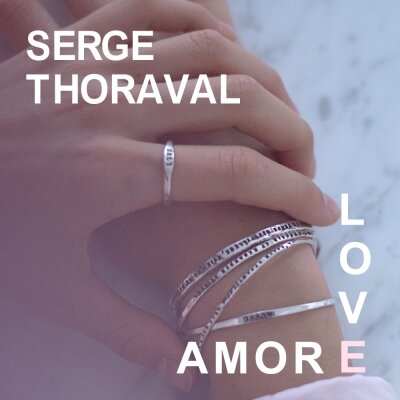 【美品】SERGE THORAVAL L'AMOUR 愛 バングル SERGE THORAVAL ／セルジュ トラヴァル】 ブレスレット/バングル ”L