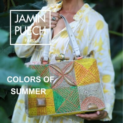 JAMIN PUECH オリーブグリーン　パーティーバッグ JAMIN PUECH オリーブグリーン パーティーバッグ （JAMIN PUECH