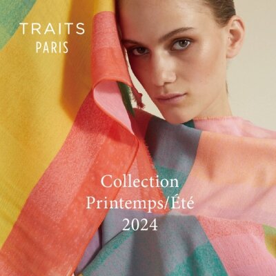 TRAITS PARIS 大判ストール TRAITS PARIS 大判ストール TRAITS PARIS 大判シルクコットン
