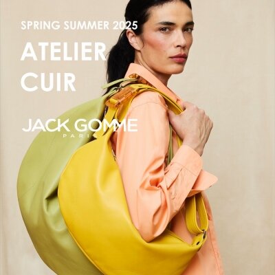 美品✨jack gomme コーティングショルダー イエローグリーン×ブラウン jack gomme（ジャックゴム） ショルダーバッグ バッグ 「JACK GOMME