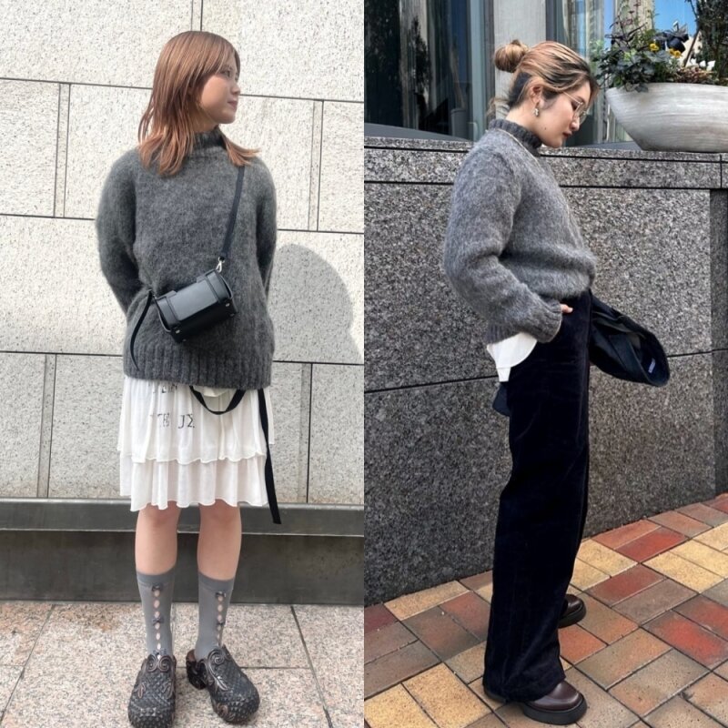 【オンラインショップ】-Déclic- 冬を温かく過ごせる、ベビーアルパカのニット