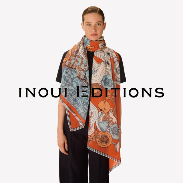 INOUI EDITIONS｜ドローイングが彩る春夏スカーフ｜H.P.FRANCE公式サイト