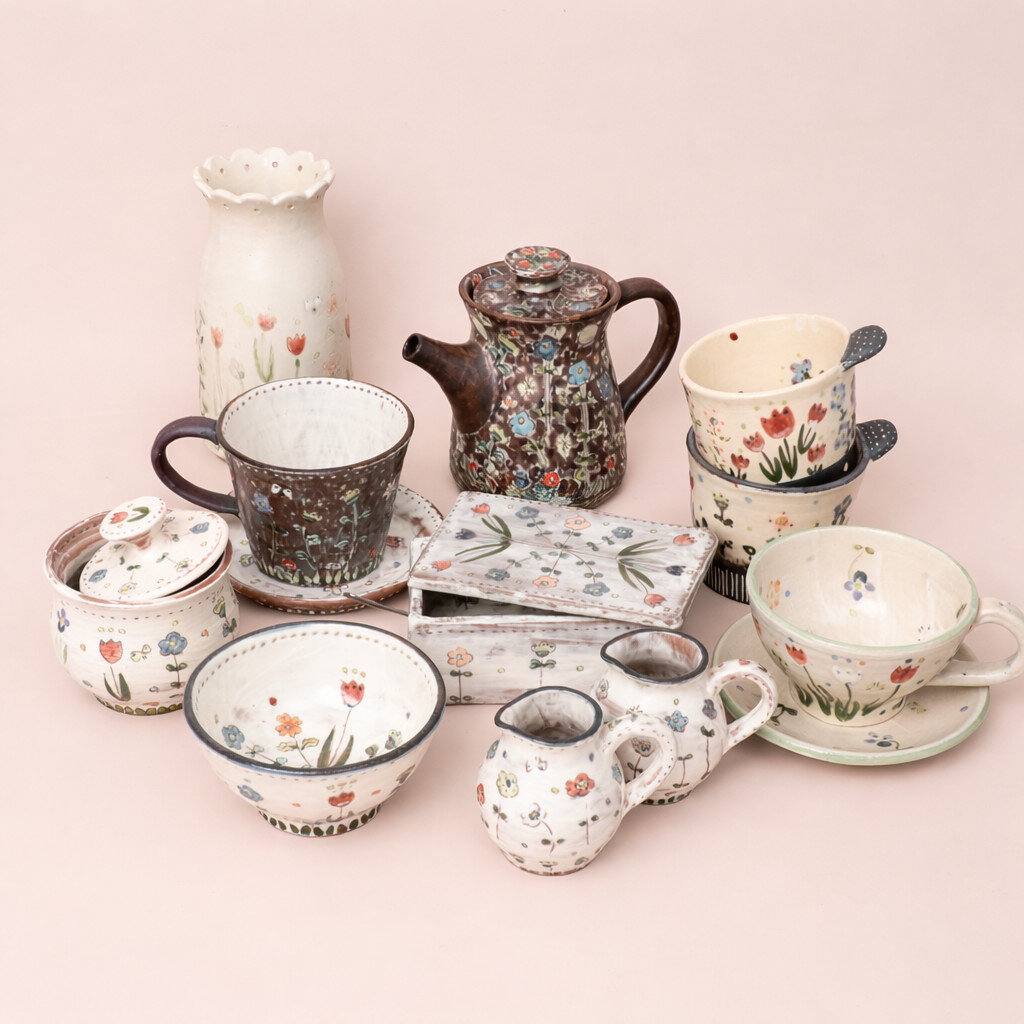 春の庭をうつす器｜陶芸家・高須愛子 期間限定展開