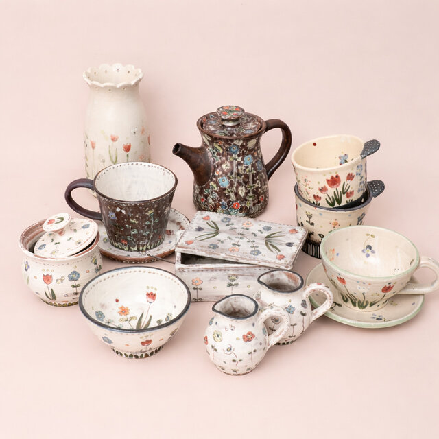 春の庭をうつす器｜陶芸家・高須愛子 期間限定展開｜H.P.FRANCE公式サイト