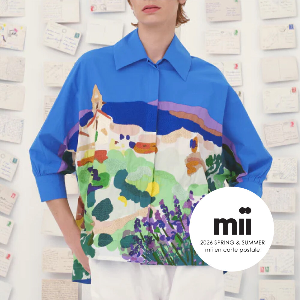 mii collection SS26 COLLECTION -mii en carte postale-