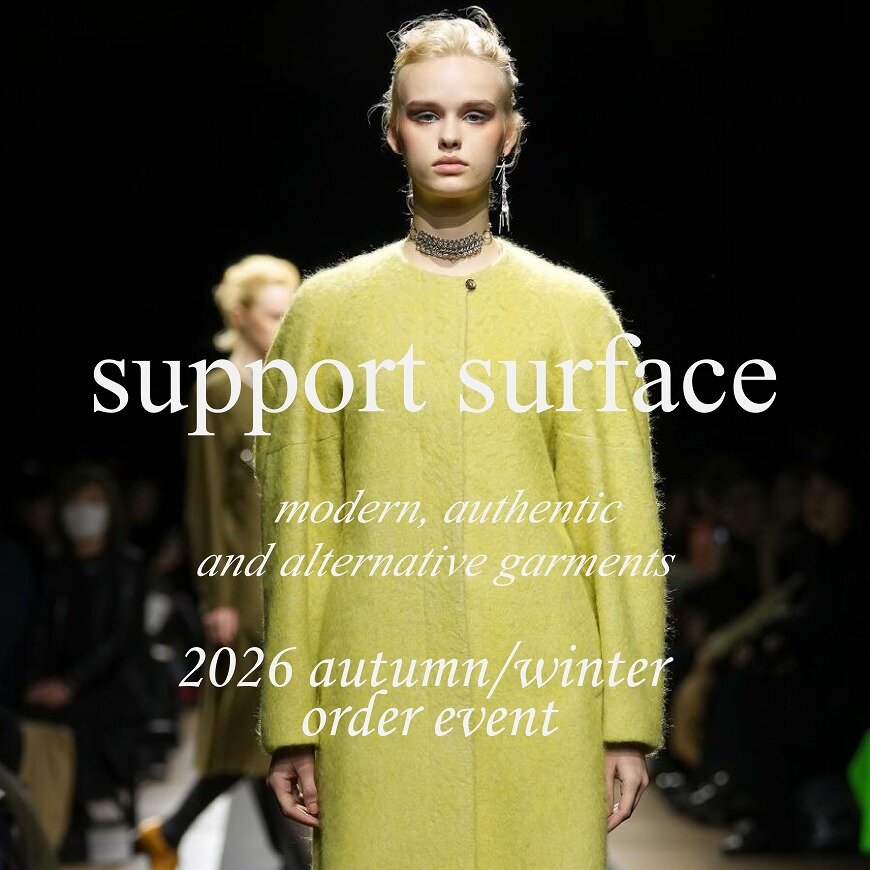 【4/17-19】【H.P.FRANCE boutique広島】support surface 2026年秋冬コレクション 予約会開催のお知らせ