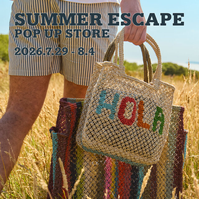 7/29-8/4 | goldie 新宿】SUMMER ESCAPE POP UP STORE｜夏を彩るバッグ