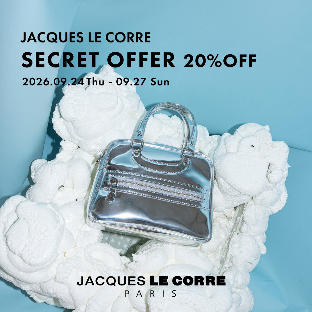 JACQUES LE CORRE｜SECRET OFFER 4日間限定。対象のLISBONを20％OFFで。
