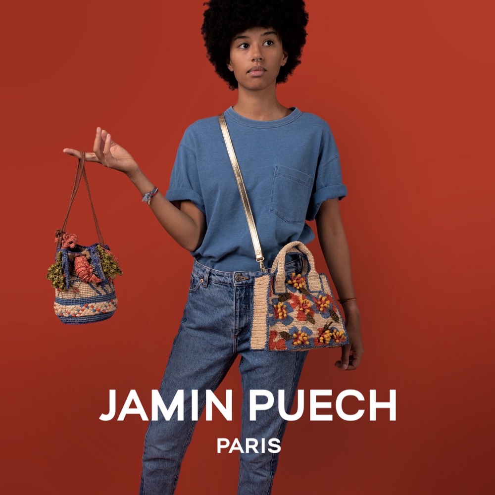 JAMIN PUECH】 JAMIN PUECH PRINTEMPS-ETE 2023 RAFFIA BAG COLLECTION
