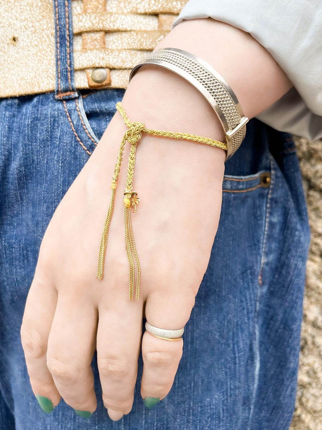 ⭐︎新品⭐︎未使用⭐︎CAROLINA BUCCI ゴールドバングル　K18 My Style