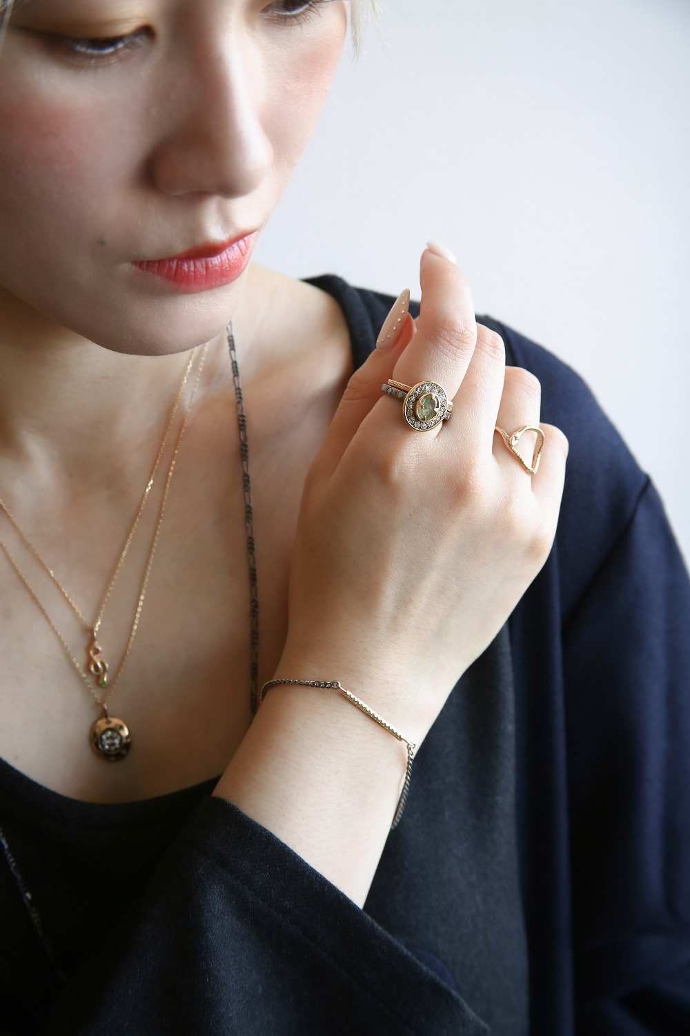 美品☆【Rusty Thoughtラスティソート】◇K18チェーンブレスレット