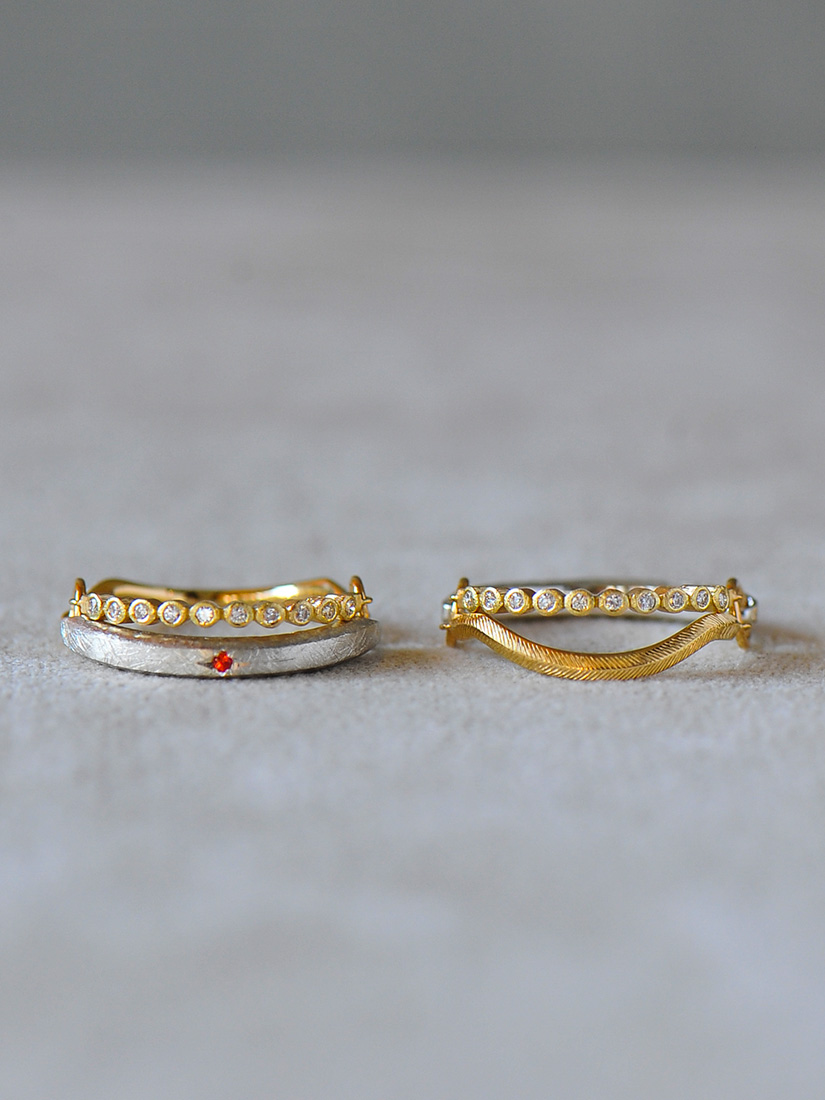 GICLAT ギクラ　K18 drama H.P. 限定リング 12号 GICLAT ギクラ K18 drama H.P. 限定リング 12号 GICLAT × H.P.FRANCE