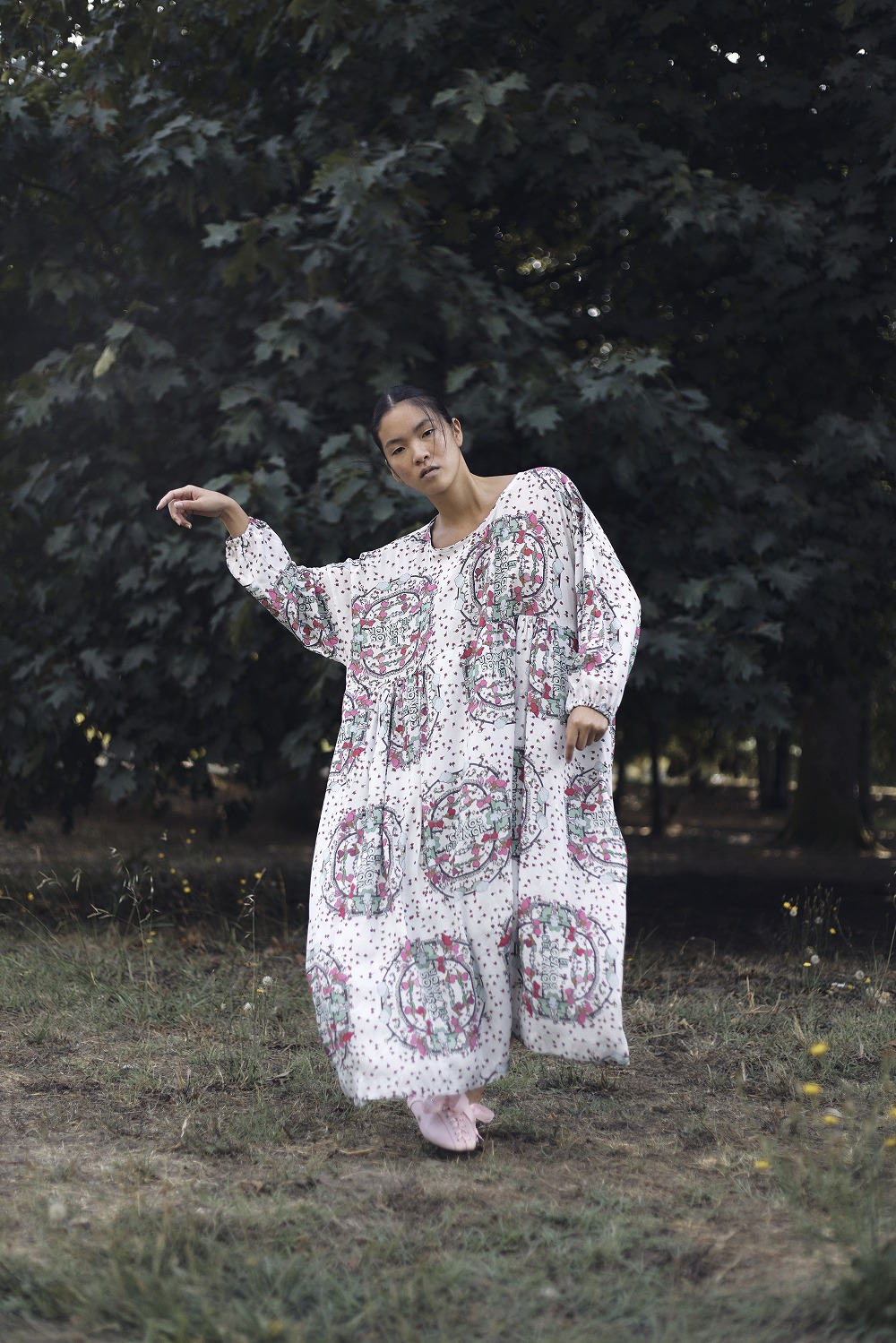 スペイン製 d-due老舗アッシュペーフランス購入 パッチワークロングワンピース スペイン製 d-due老舗アッシュペーフランス購入 パッチワークロング