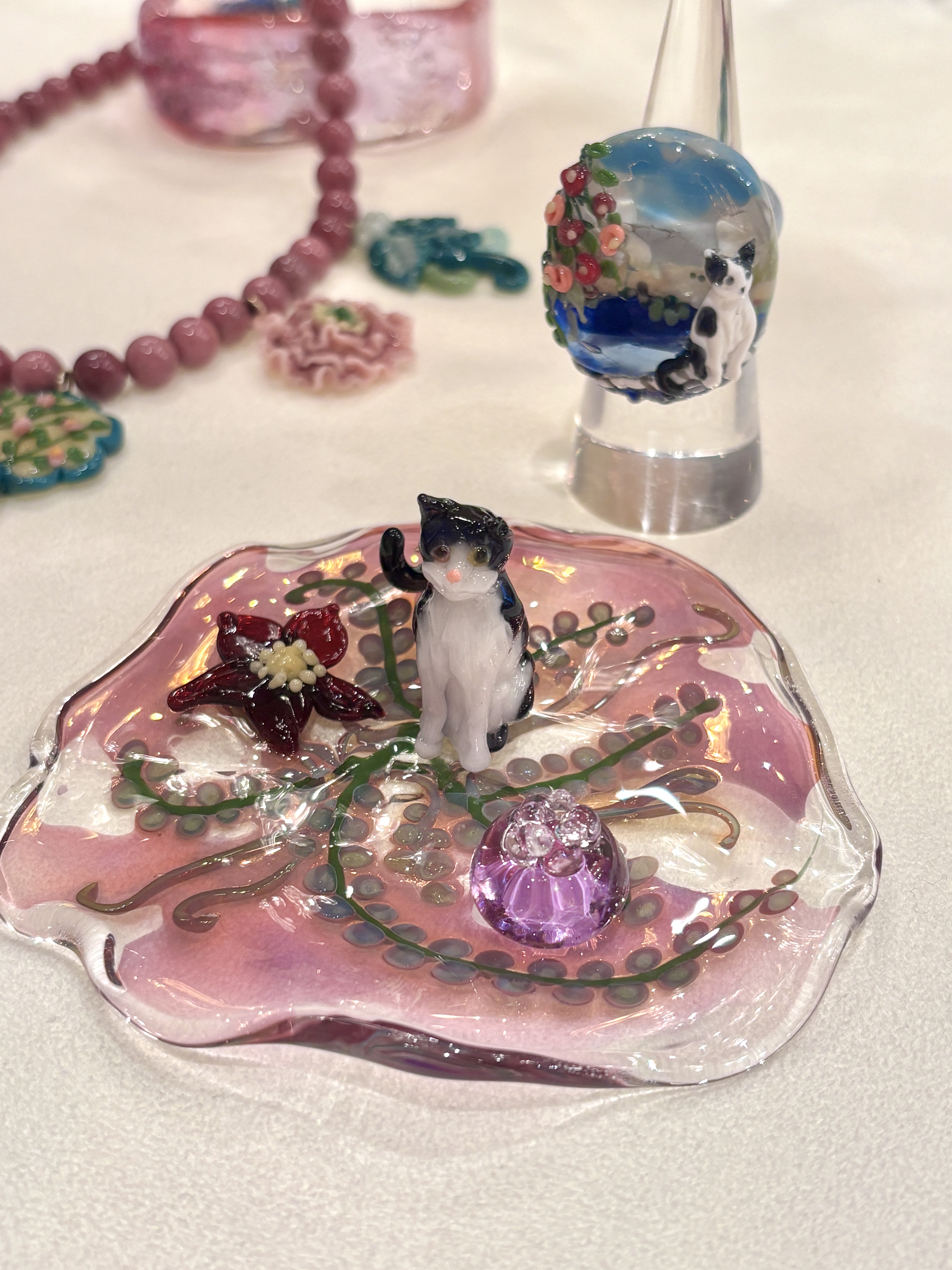 【Inoya Makiko】ガラス ピアス （キャッチ無） 丸の内店初開催｜INOYA MAKIKO展 ~遊び心溢れる小さなガラスの世界