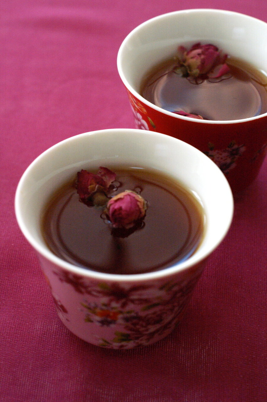 バラ紅茶