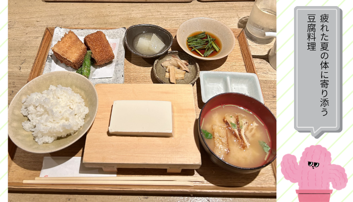 夏バテ　ランチ　豆腐料理 空野 南船場