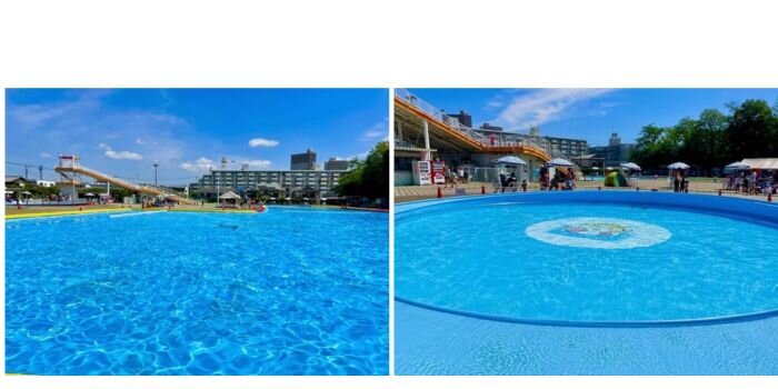 埼玉県所沢市　北野公園市民プール　水遊び　夏休み