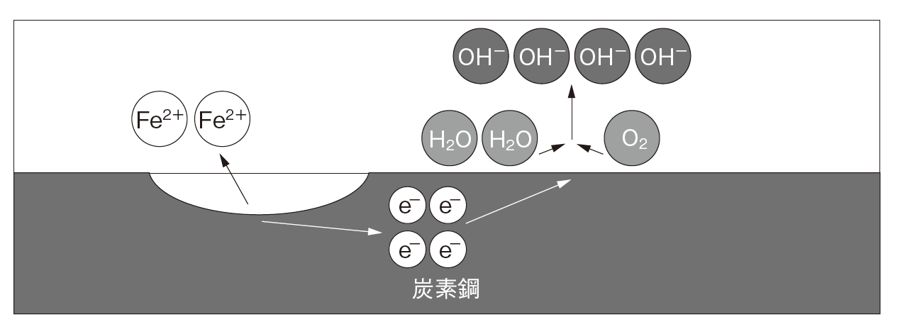 図1　水中の腐食モデル