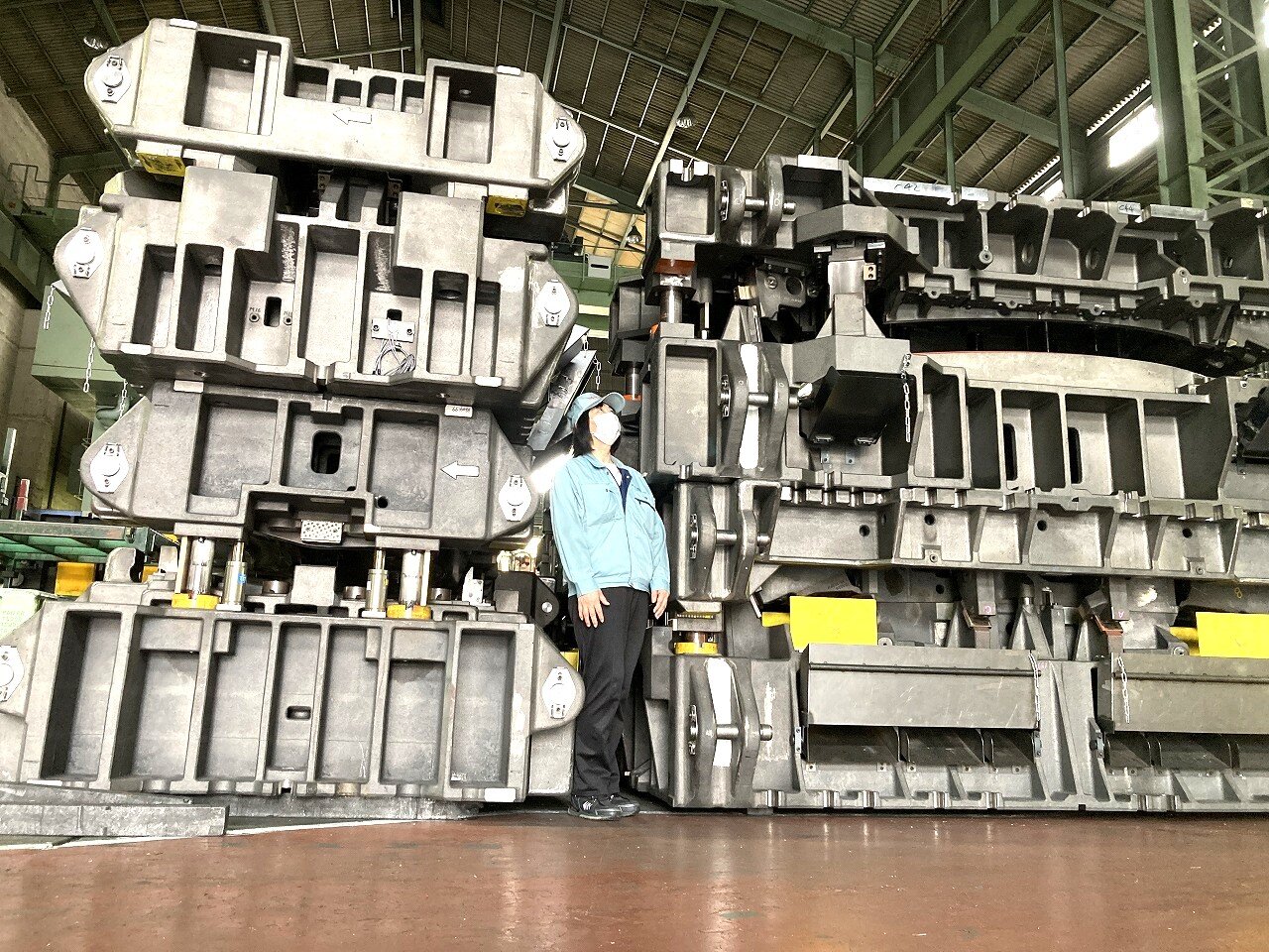 同社が製作した大型プレス金型（写真提供：明星金属工業）