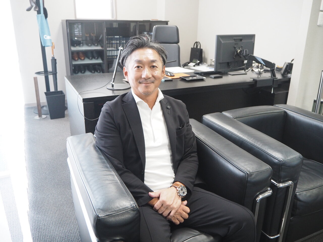 図1　阿部隆樹社長