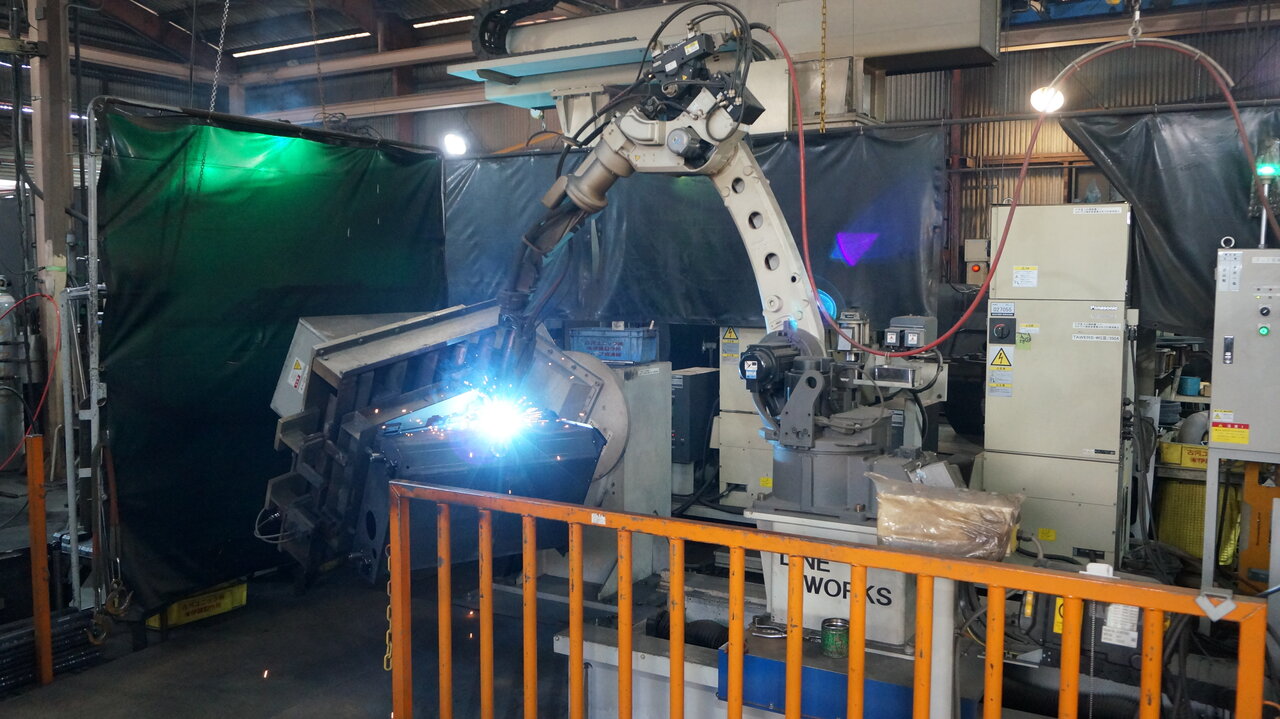 ロボット溶接ラインも保有する