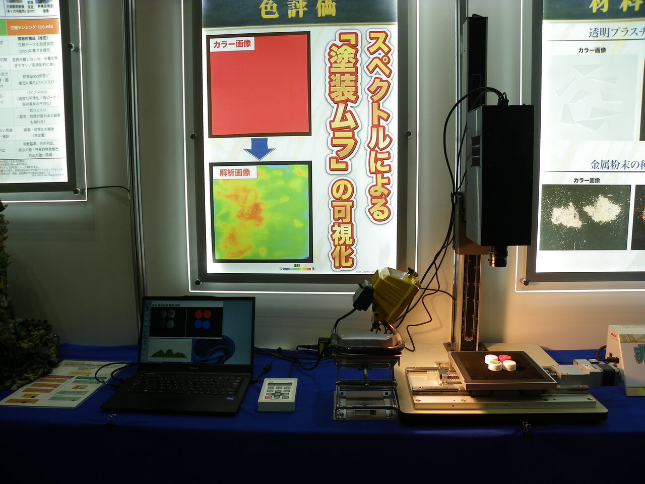 写真3　内蔵スキャン型ハイパースペクトルカメラのさまざまな活用事例を紹介