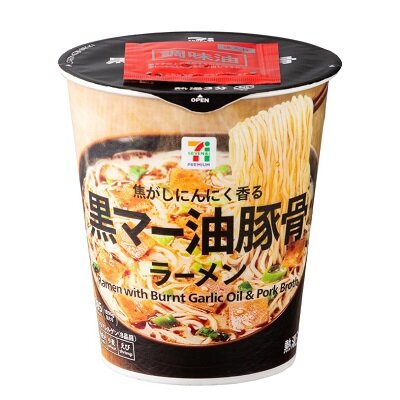 黒マー油豚骨ラーメン 96g | セブンプレミアム公式