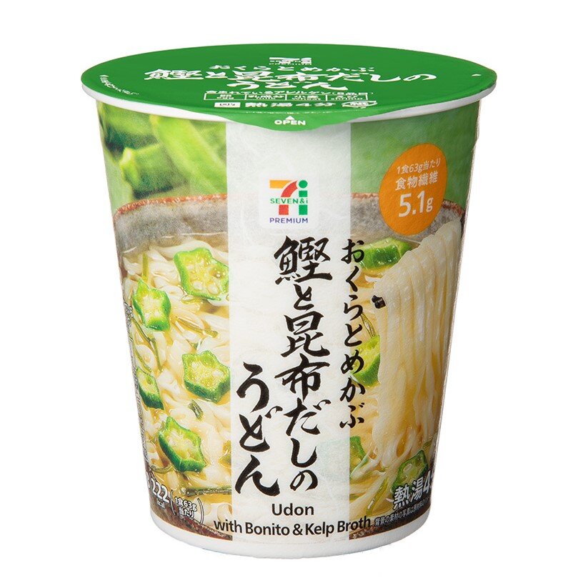 おくらとめかぶ 鰹と昆布だしのうどん 63g | セブンプレミアム公式