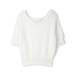 アンゴラ混Vネック半袖(002132408) | プロポーション ボディドレッシング(PROPORTION BODY DRESSING) - OUTLET PEAK