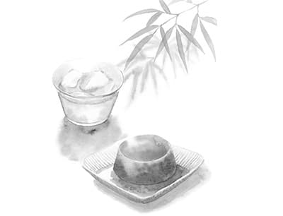 水ようかんのイラスト