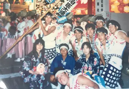 1988年 学生時代、お盆に帰省した際に参加した徳島阿波踊り