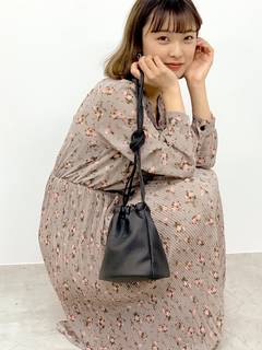 WEGO/フラワーリボンワンピース(F ホワイトアイボ...