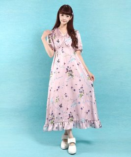 MILKのロングワンピース。花柄で女性らしいシルエ...