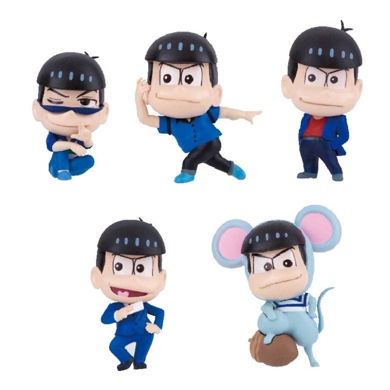 推し松を並べよう!『おそ松さん』のミニフィギュアが発売決定。第1弾はおそ松・カラ松!
