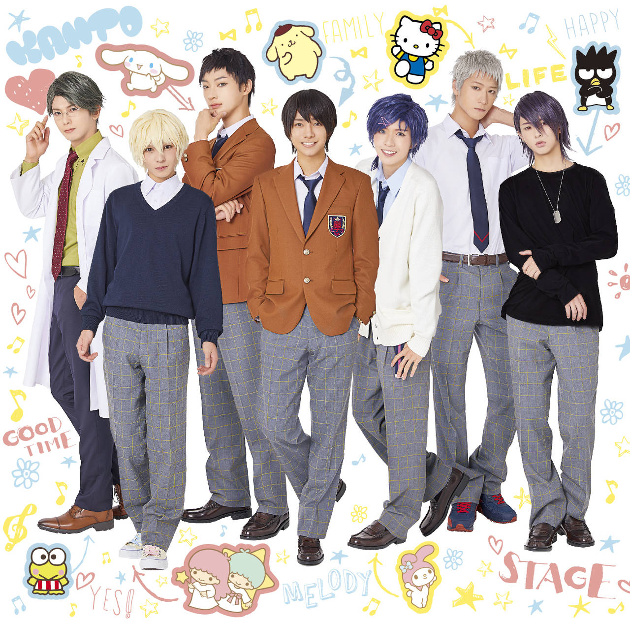 舞台『サンリオ男子』、総勢12名のユニットソングが11/28(水)発売決定!