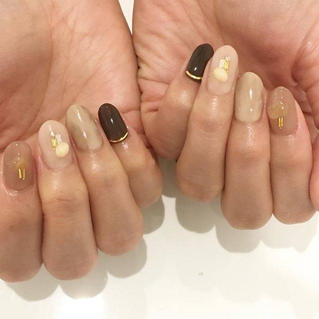 2018春夏大人かわいいブラウンネイル40選