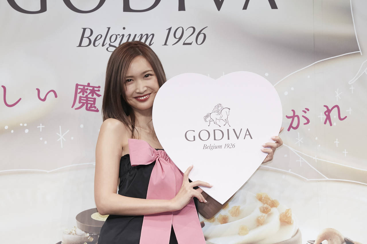 紗栄子「GODIVA バレンタイン コレクション2019」プレス発表会で