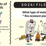 What type of material is “fire-resistant plastic” ?