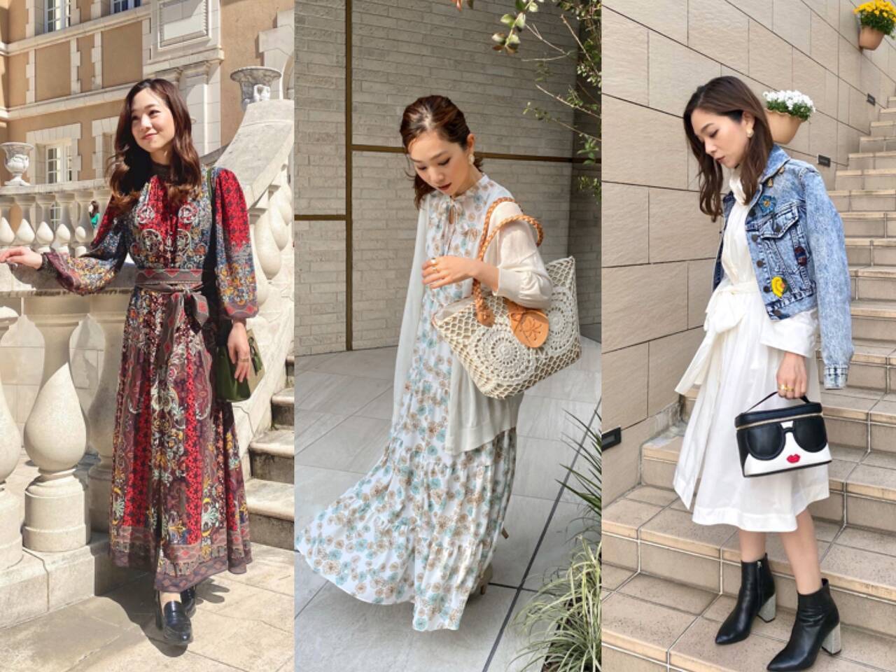 春のファッションコーデ やっぱりワンピースが着たい プチプラとハイプラの組み合わせ3選 With Lab 今月のお題 With Online 講談社公式 恋も仕事もわたしらしく