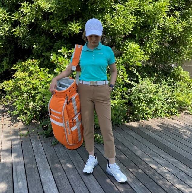 BRIEFING GOLF レディースXSクルーズコレクションクロップドパンツ