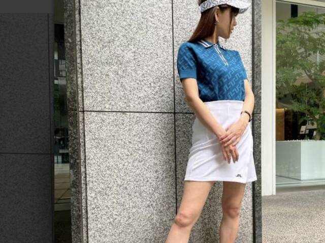 J.LINDEジェイリンドバーグゴルフレディースセットアップシャツ·スカート春夏 J.LINDEジェイリンドバーグゴルフレディースセットアップシャツ