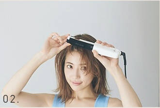 ---前髪も立ち上げる