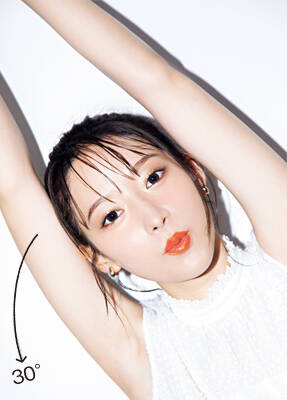 ---【②腰上から真横に左右30°ずつ倒す】