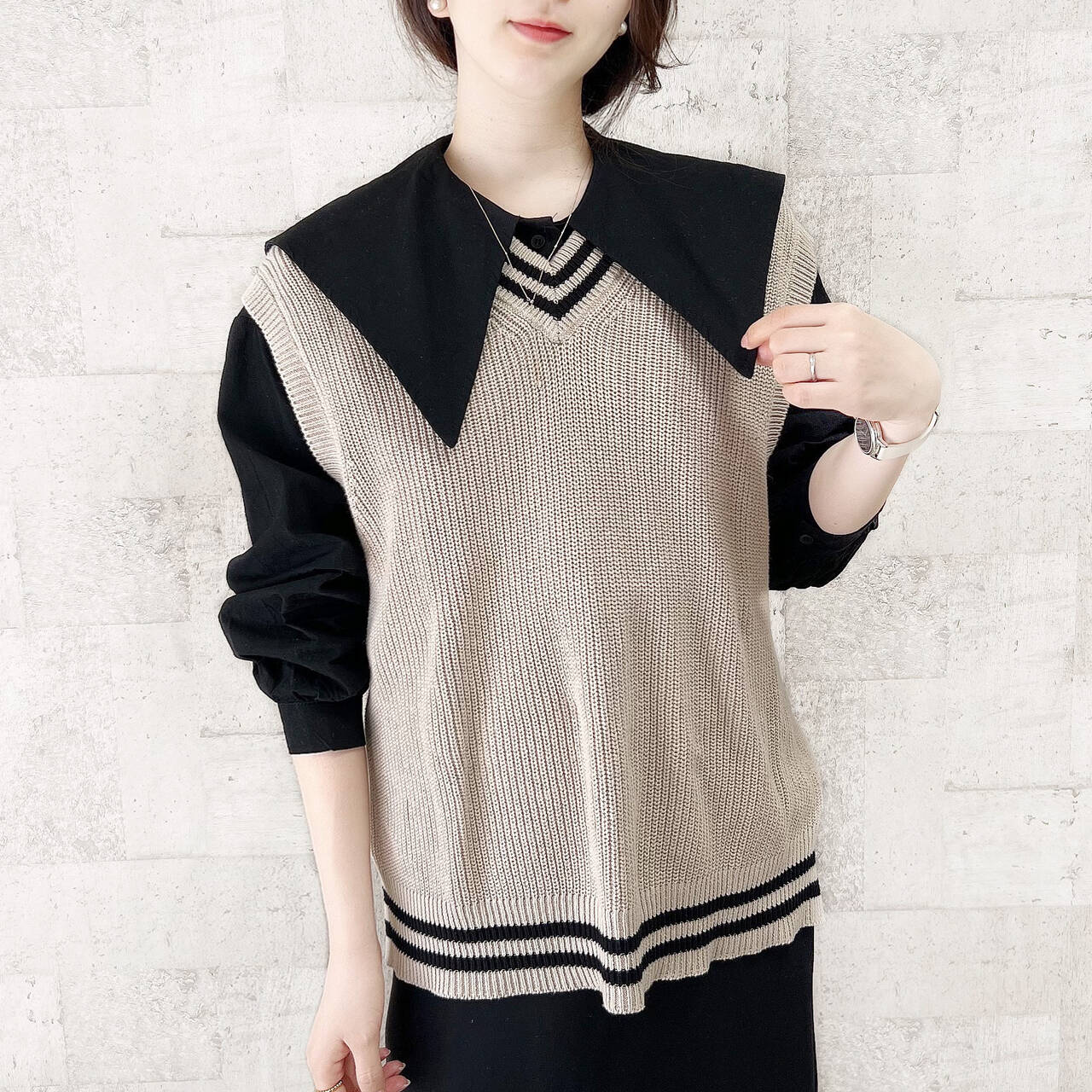 Guメンズ 今から使える春服 チルデンニット 1690円 を着まわしコーデ Witholのプチプラコーデ ユニクロ大好き桃山さん Withlabエディター With Online 講談社公式 恋も仕事もわたしらしく