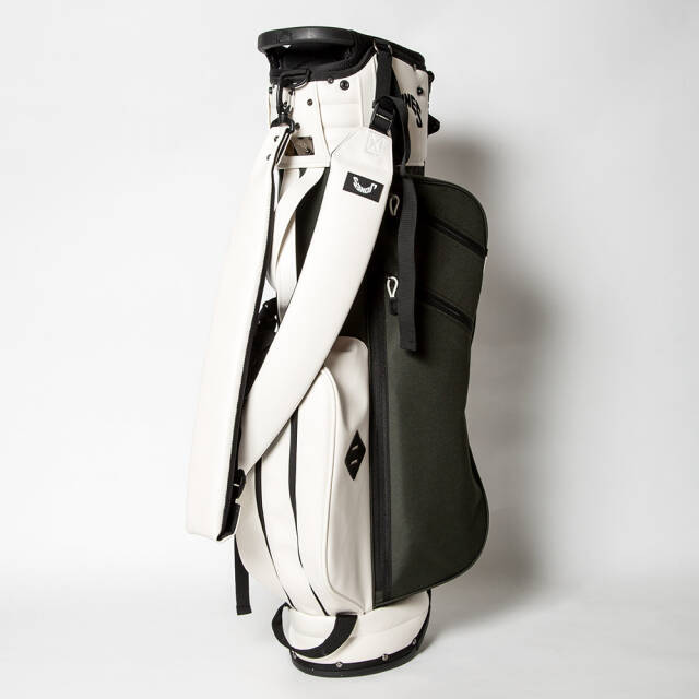 JONES キャディバッグ　オリーブ×ブラック JONES GOLF キャディバッグ ダークオリーブ