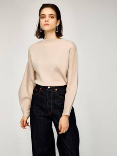 CRESCENT SLEEVE B/N ニットの商品ペ...