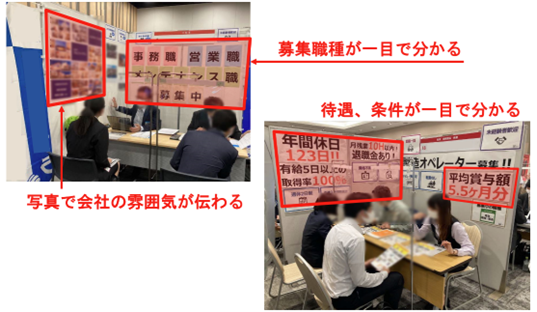 マイナビ転職フェアブース装飾
